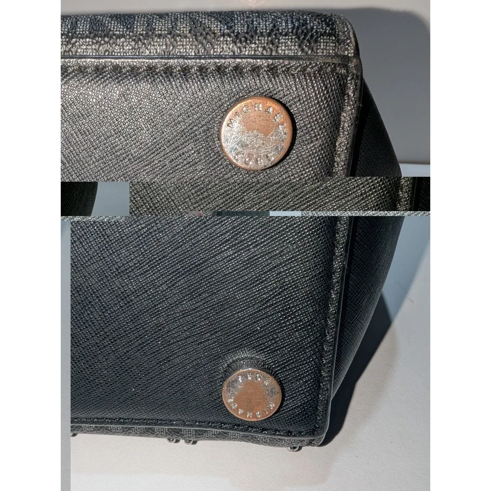 Michael Kors Selma Black Studded Hand Bag Cross Body‎ No Strap